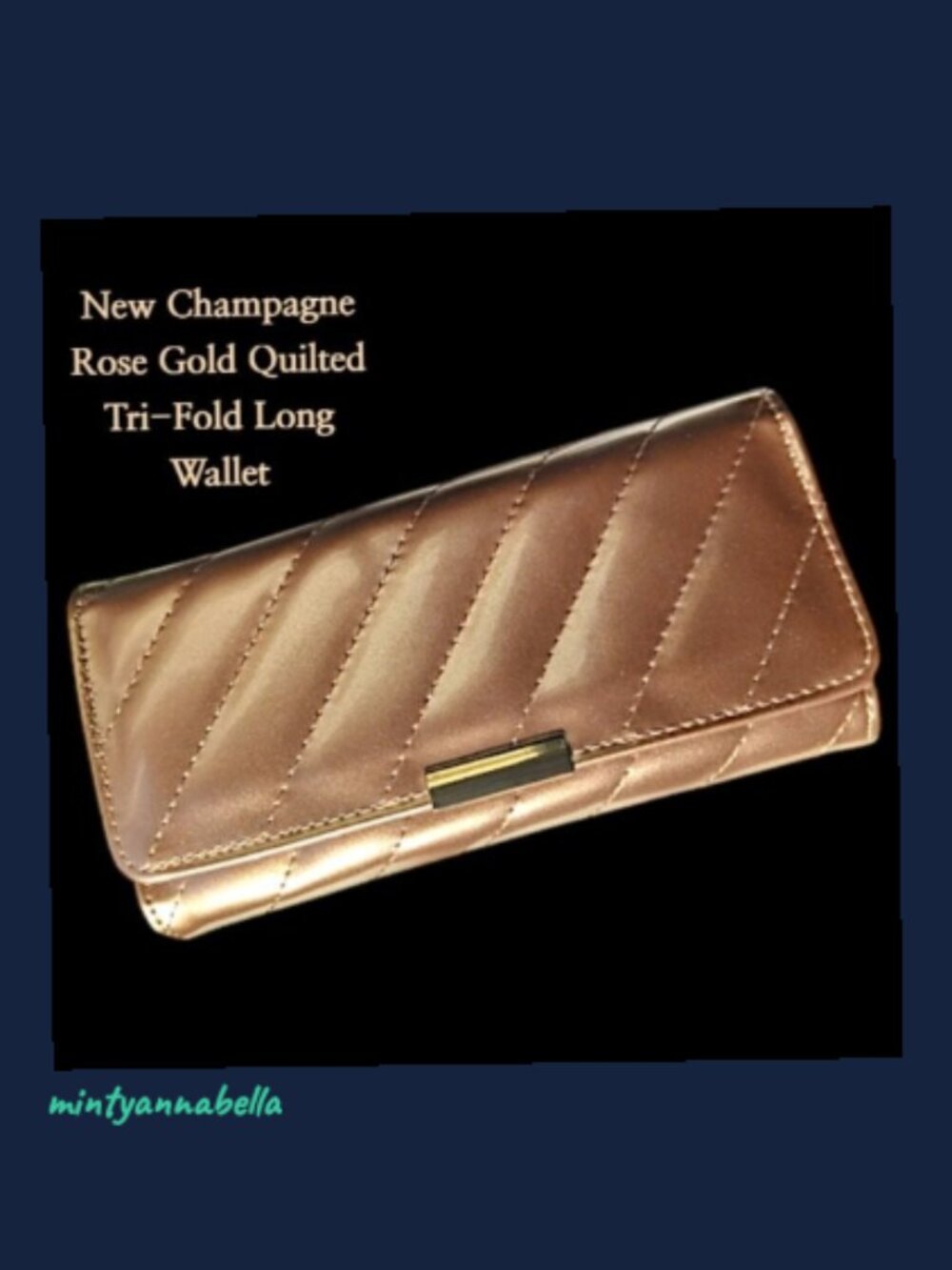Quilted Tri-Fold Wallet